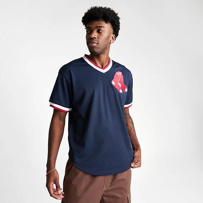 Men's Mitchell & Ness Boston Red Sox MLB Jim Rice 1989 Authentic Pullover Baseball Jersey Navy - 9JRCNAVY 400 3 Men's Mitchell & Ness Boston Red Sox MLB Jim Rice 1989 Authentic Pullover Baseball Jersey Navy - 9JRCNAVY 400 - Image 3