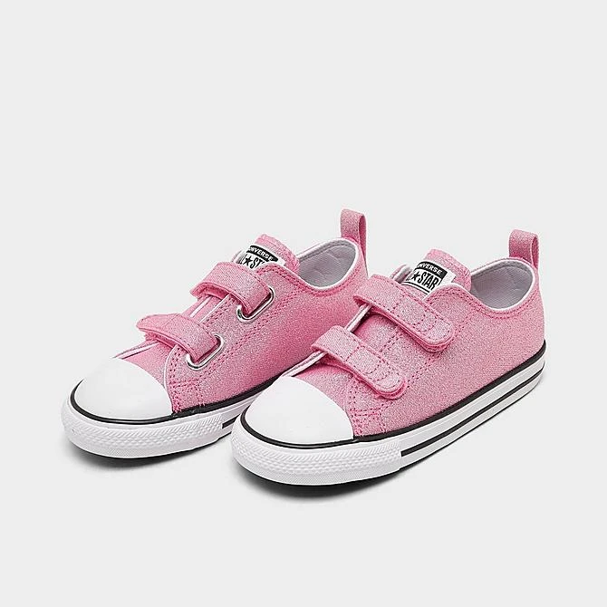 Girls' Toddler Converse Chuck Taylor All Star Prism Glitter Casual Shoes Oops Pink/Black/White - A04740F 674 2 Girls' Toddler Converse Chuck Taylor All Star Prism Glitter Casual Shoes Oops Pink/Black/White - A04740F 674 - Image 2