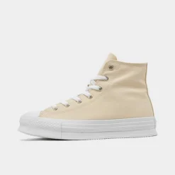 Girls' Big Kids' Converse Chuck Taylor All Star EVA Lift Platform Casual Shoes Natural Ivory/Natural Ivory/White - A06207C 101