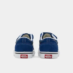 Kids' Toddler Vans Reflect Check Flame Old Skool Casual Shoes True Blue - A4VJJ7WM 401 -Sports Fashion A4VJJ7WM 401 P4