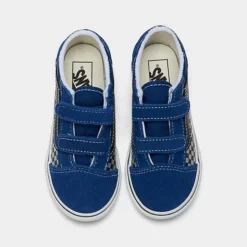 Kids' Toddler Vans Reflect Check Flame Old Skool Casual Shoes True Blue - A4VJJ7WM 401 -Sports Fashion A4VJJ7WM 401 P5