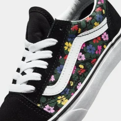 Little Kids' Vans Old Skool Floral Casual Shoes Black/Multi - A7Q5FBZW 001 -Sports Fashion A7Q5FBZW 001 P3