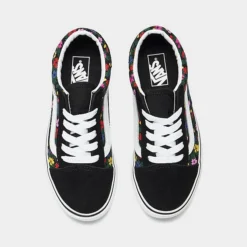 Little Kids' Vans Old Skool Floral Casual Shoes Black/Multi - A7Q5FBZW 001 -Sports Fashion A7Q5FBZW 001 P5