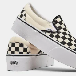 Vans Classic Slip-On Stackform Casual Shoes Checkerboard Black/Classic White - A7Q5RTYQ 001 -Sports Fashion A7Q5RTYQ 001 P3