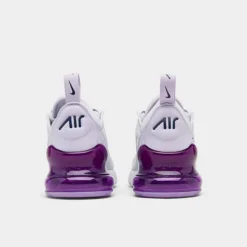 Girls' Little Kids' Nike Air Max 270 Casual Shoes Pure Platinum/Violet Frost/Midnight Navy/Metallic Silver - AO2372G 023 9 Girls' Little Kids' Nike Air Max 270 Casual Shoes Pure Platinum/Violet Frost/Midnight Navy/Metallic Silver - AO2372G 023 -Sports Fashion AO2372G 023 P4