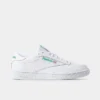 Men's Reebok Club C 85 Casual Shoes White/Green - AR0456 100