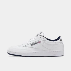 Men's Reebok Club C 85 Casual Shoes White/Navy - AR0457 100
