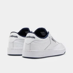 Men's Reebok Club C 85 Casual Shoes White/Navy - AR0457 100 -Sports Fashion AR0457 100 P4