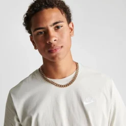 Nike Sportswear Club T-Shirt Light Bone - AR4997 073 -Sports Fashion AR4997 073 M5