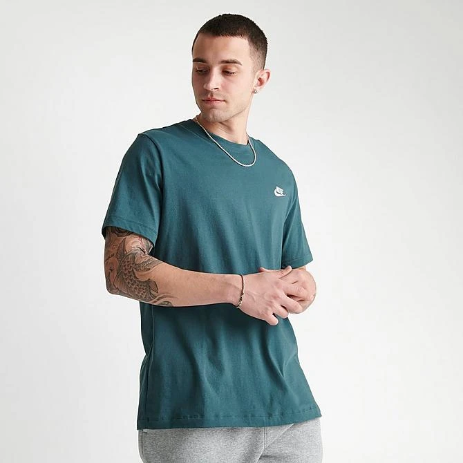 Nike Sportswear Club T-Shirt Faded Spruce - AR4997 309 3 Nike Sportswear Club T-Shirt Faded Spruce - AR4997 309 - Image 3