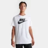 Men's Nike Sportswear Icon Futura T-Shirt White/Black - AR5004 101