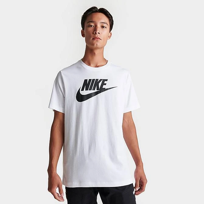 Men's Nike Sportswear Icon Futura T-Shirt White/Black - AR5004 101 1 Men's Nike Sportswear Icon Futura T-Shirt White/Black - AR5004 101