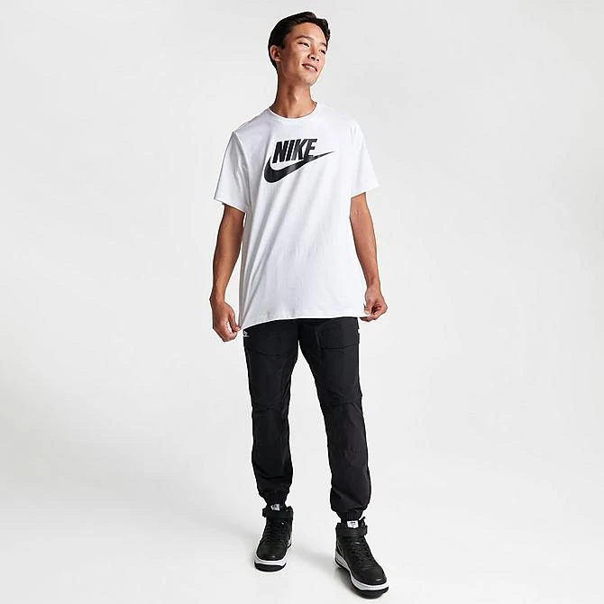 Men's Nike Sportswear Icon Futura T-Shirt White/Black - AR5004 101 2 Men's Nike Sportswear Icon Futura T-Shirt White/Black - AR5004 101 - Image 2