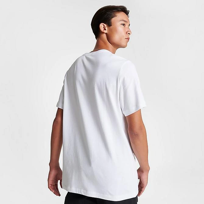 Men's Nike Sportswear Icon Futura T-Shirt White/Black - AR5004 101 4 Men's Nike Sportswear Icon Futura T-Shirt White/Black - AR5004 101 - Image 4