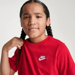 Kids' Nike Sportswear Logo T-Shirt University Red/White - AR5254 657 9 Kids' Nike Sportswear Logo T-Shirt University Red/White - AR5254 657 -Sports Fashion AR5254 657 M5