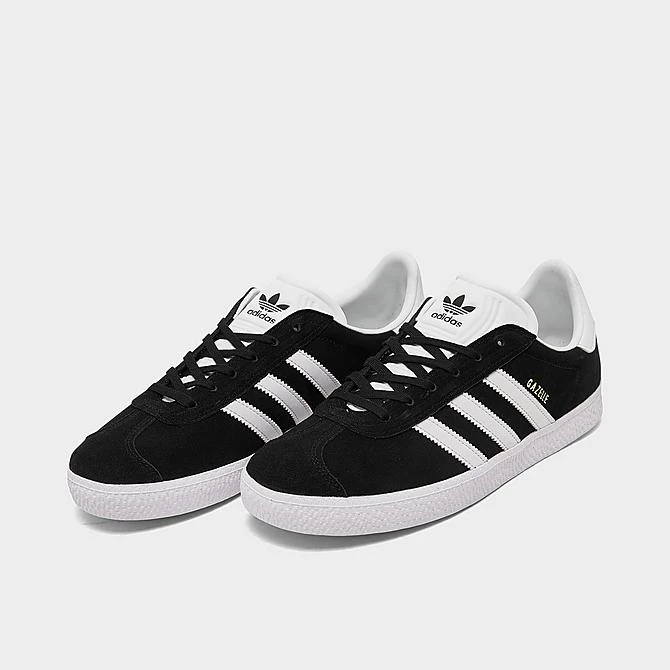 Big Kids' Adidas Originals Gazelle Casual Shoes Black/White - BB2502 BWH 2 Big Kids' Adidas Originals Gazelle Casual Shoes Black/White - BB2502 BWH - Image 2