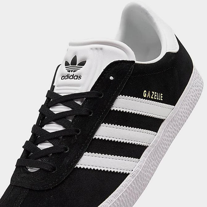 Big Kids' Adidas Originals Gazelle Casual Shoes Black/White - BB2502 BWH 3 Big Kids' Adidas Originals Gazelle Casual Shoes Black/White - BB2502 BWH - Image 3