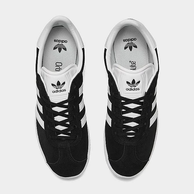Big Kids' Adidas Originals Gazelle Casual Shoes Black/White - BB2502 BWH 5 Big Kids' Adidas Originals Gazelle Casual Shoes Black/White - BB2502 BWH - Image 5