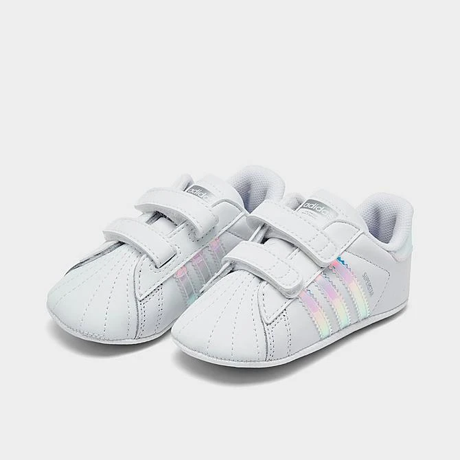 Girls' Infant Adidas Originals Superstar Crib Shoes White/White/Black - BD8000 100 2 Girls' Infant Adidas Originals Superstar Crib Shoes White/White/Black - BD8000 100 - Image 2
