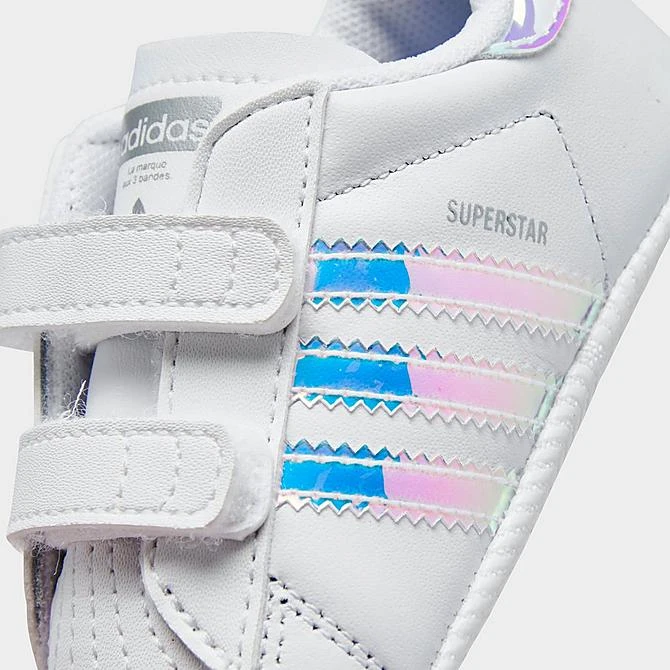 Girls' Infant Adidas Originals Superstar Crib Shoes White/White/Black - BD8000 100 3 Girls' Infant Adidas Originals Superstar Crib Shoes White/White/Black - BD8000 100 - Image 3