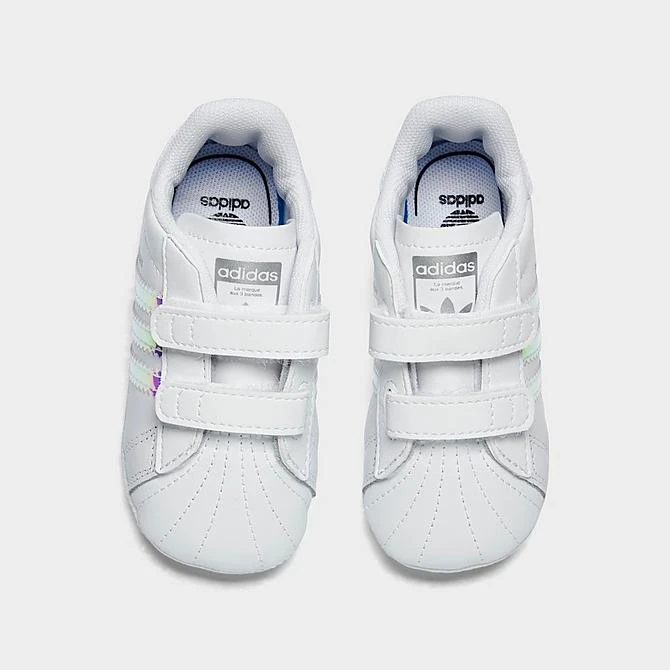 Girls' Infant Adidas Originals Superstar Crib Shoes White/White/Black - BD8000 100 5 Girls' Infant Adidas Originals Superstar Crib Shoes White/White/Black - BD8000 100 - Image 5