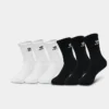 Adidas Originals Trefoil Casual Cushioned Quarter Socks (6-Pack) Black/White - BH6437B 100