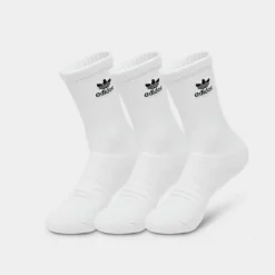 Adidas Originals Trefoil Casual Cushioned Quarter Socks (6-Pack) Black/White - BH6437 WBK -Sports Fashion BH6437 WBK P3