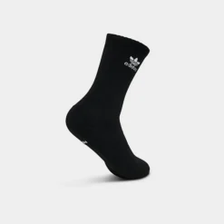 Adidas Originals Trefoil Casual Cushioned Quarter Socks (6-Pack) Black/White - BH6437 WBK -Sports Fashion BH6437 WBK P6