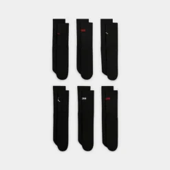 Nike Little Kids' Jordan Crew Socks (6-Pack) Black - BJ0343 023 5 Nike Little Kids' Jordan Crew Socks (6-Pack) Black - BJ0343 023 -Sports Fashion BJ0343 023 P3