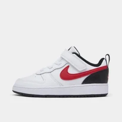 Kids' Toddler Nike Court Borough Low 2 Casual Shoes White/University Red/Black - BQ5453 110