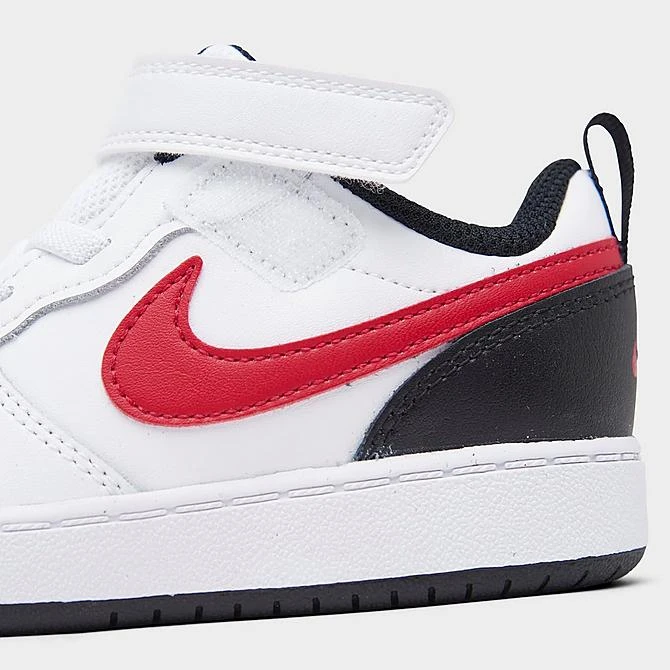 Kids' Toddler Nike Court Borough Low 2 Casual Shoes White/University Red/Black - BQ5453 110 3 Kids' Toddler Nike Court Borough Low 2 Casual Shoes White/University Red/Black - BQ5453 110 - Image 3