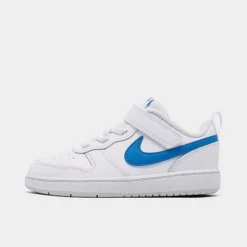 Kids' Toddler Nike Court Borough Low 2 Casual Shoes White/Photo Blue/Pure Platinum - BQ5453 123