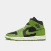 Nike Women's Air Jordan Retro 1 Mid Casual Shoes Black/Altitude Green/Sail - BQ6472 031