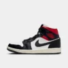 Nike Women's Air Jordan Retro 1 Mid Casual Shoes Black/Gym Red/Sail - BQ6472 061