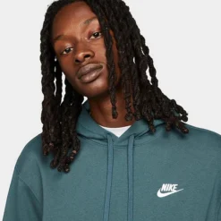 Nike Sportswear Club Fleece Embroidered Hoodie Faded Spruce/Faded Spruce/White - BV2654 309 -Sports Fashion BV2654 309 M4
