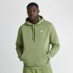 Nike Sportswear Club Fleece Embroidered Hoodie Alligator/Alligator/White - BV2654 334 -Sports Fashion BV2654 334 M3