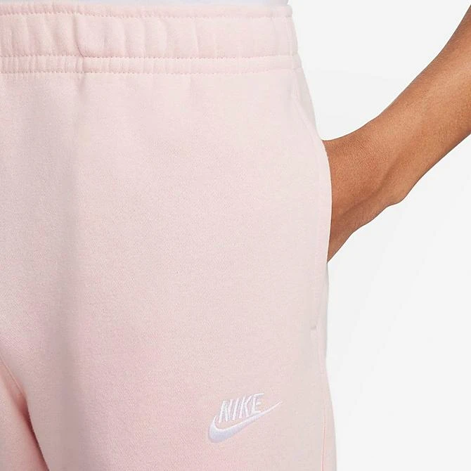 Men's Nike Sportswear Club Fleece Sweatpants Pink Bloom/Pink Bloom/White - BV2707 686 4 Men's Nike Sportswear Club Fleece Sweatpants Pink Bloom/Pink Bloom/White - BV2707 686 - Image 4