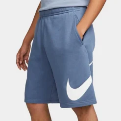 Men's Nike Sportswear Club Graphic Shorts Diffused Blue/White/White - BV2721 491 -Sports Fashion BV2721 491 M3