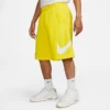 Men's Nike Sportswear Club Graphic Shorts Opti Yellow/White - BV2721 732
