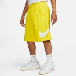 Men's Nike Sportswear Club Graphic Shorts Opti Yellow/White - BV2721 732