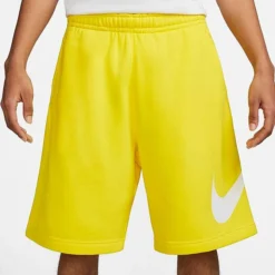 Men's Nike Sportswear Club Graphic Shorts Opti Yellow/White - BV2721 732 -Sports Fashion BV2721 732 M3