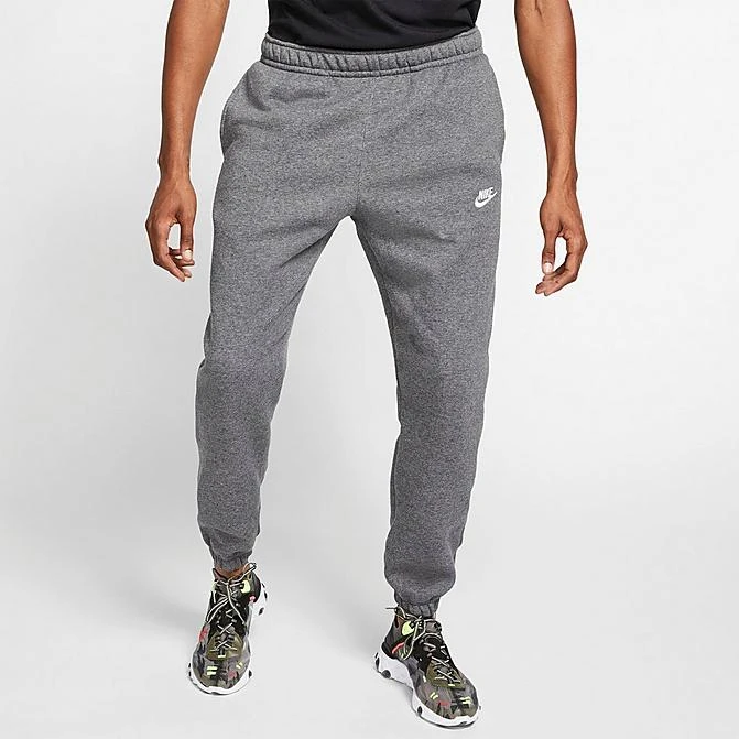 Men's Nike Sportswear Club Jersey Jogger Pants Charcoal Heather/Anthracite/White - BV2737 071 1 Men's Nike Sportswear Club Jersey Jogger Pants Charcoal Heather/Anthracite/White - BV2737 071