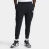 Men's Nike Sportswear Club Fleece Cargo Jogger Pants Black/Black/White - CD3129 010