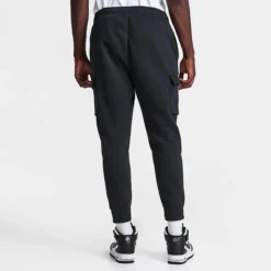 Men's Nike Sportswear Club Fleece Cargo Jogger Pants Black/Black/White - CD3129 010 8 Men's Nike Sportswear Club Fleece Cargo Jogger Pants Black/Black/White - CD3129 010 -Sports Fashion CD3129 010 M4