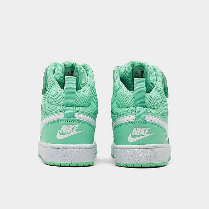 Girls' Big Kids' Nike Court Borough Mid 2 Casual Shoes Emerald Rise/White - CD7782G 300 4 Girls' Big Kids' Nike Court Borough Mid 2 Casual Shoes Emerald Rise/White - CD7782G 300 - Image 4