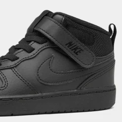 Kids' Toddler Nike Court Borough Mid 2 Casual Shoes Black/Black/Black - CD7784 001 8 Kids' Toddler Nike Court Borough Mid 2 Casual Shoes Black/Black/Black - CD7784 001 -Sports Fashion CD7784 001 P3