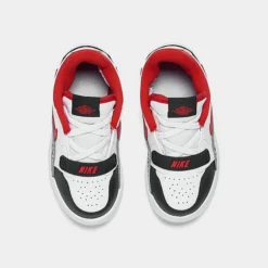 Nike Boys' Toddler Jordan Legacy 312 Low Off-Court Shoes White/Fire Red/Black/Wolf Grey - CD9056 160 -Sports Fashion CD9056 160 P5