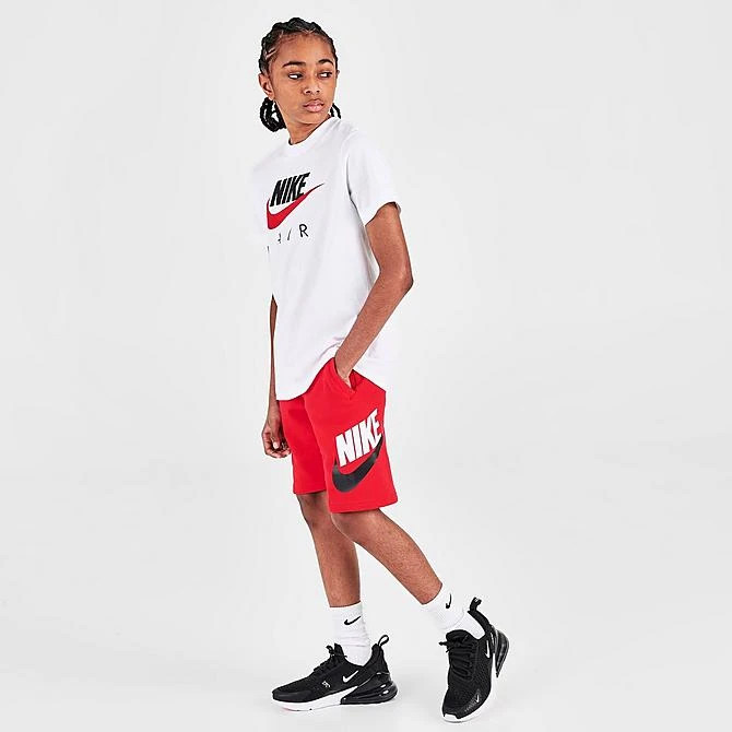 Kids' Nike Sportswear HBR Club Fleece Shorts University Red - CK0509 657 2 Kids' Nike Sportswear HBR Club Fleece Shorts University Red - CK0509 657 - Image 2