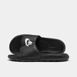 Women's Nike Victori One Slide Sandals Black/White - CN9677 005