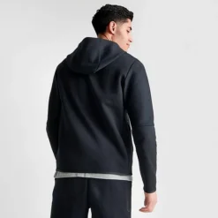Men's Nike Sportswear Tech Fleece Taped Full-Zip Hoodie Black - CU4489 010 -Sports Fashion CU4489 010 M4